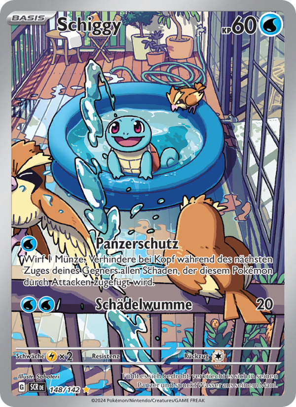 Schiggy 148 — Stellarkrone (German Pokémon TCG card)