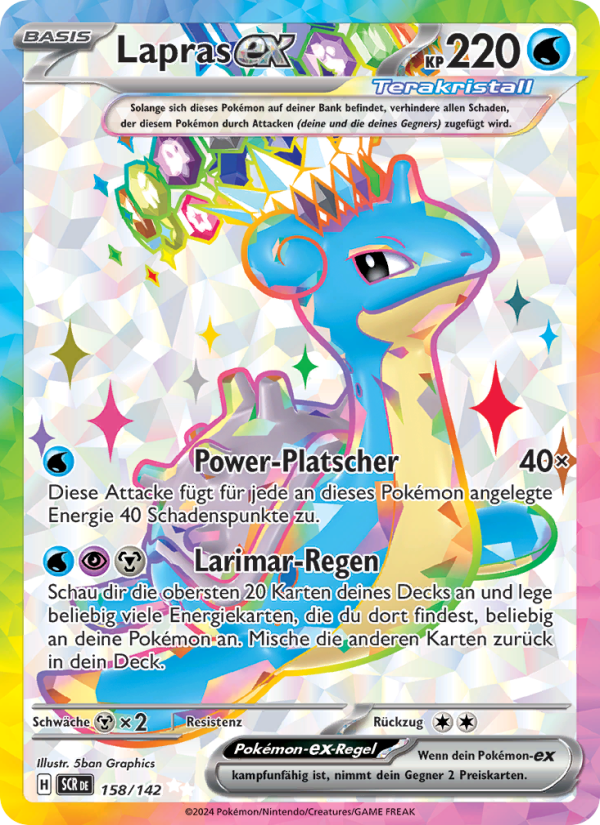Lapras-ex 158 — Stellarkrone (German Pokémon TCG card)