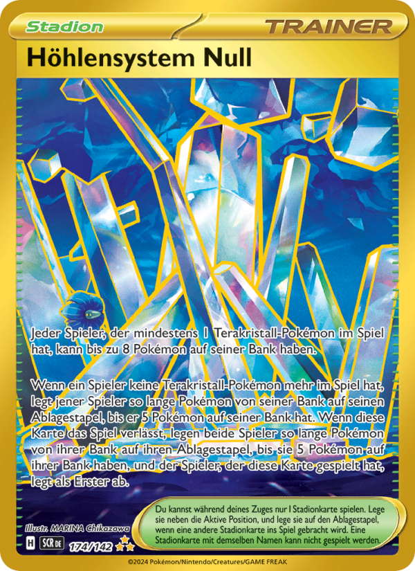 Höhlensystem Null 174 — Stellarkrone (German Pokémon TCG card)