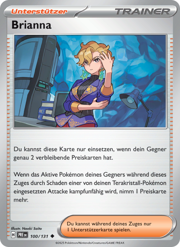 Brianna 100 — Prismatische Entwicklungen (German Pokémon TCG card)