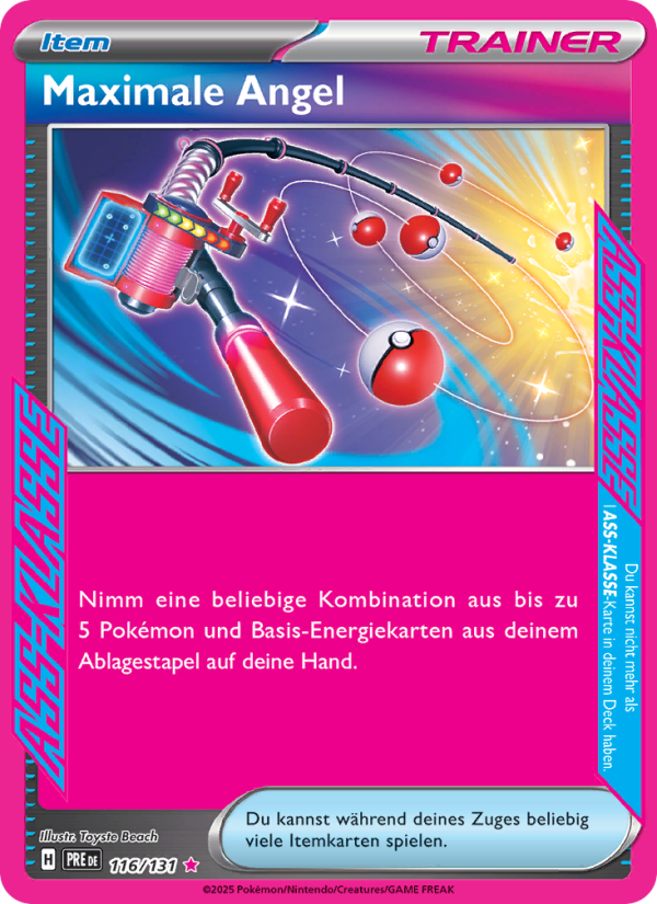 Maximale Angel 116 — Prismatische Entwicklungen (German Pokémon TCG card)