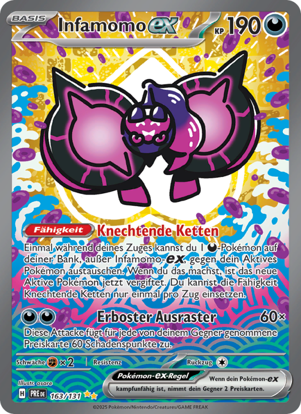 Infamomo-ex 163 — Prismatische Entwicklungen (German Pokémon TCG card)