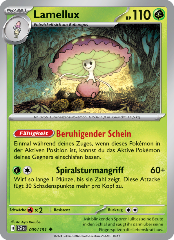 Lamellux 009 — Stürmische Funken (German Pokémon TCG card)