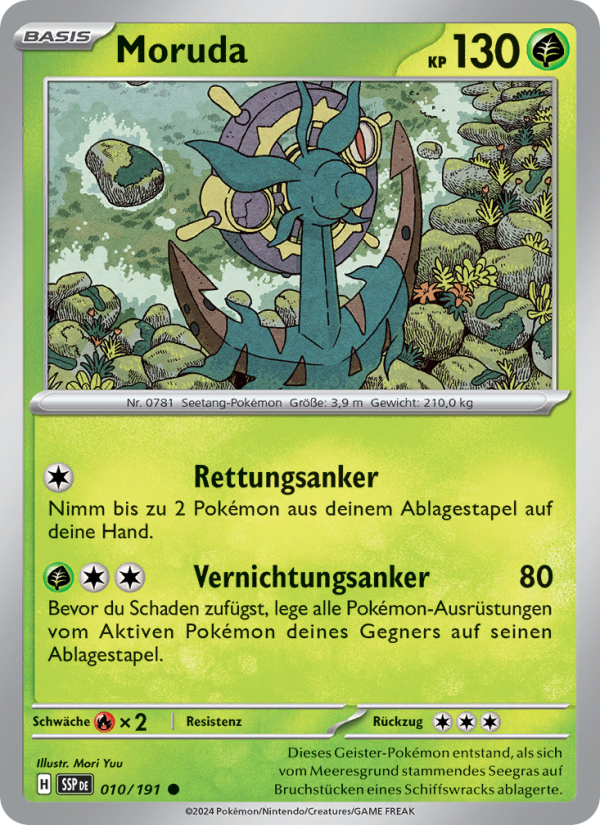 Moruda 010 — Stürmische Funken (German Pokémon TCG card)
