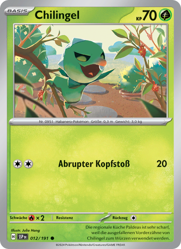 Chilingel 012 — Stürmische Funken (German Pokémon TCG card)
