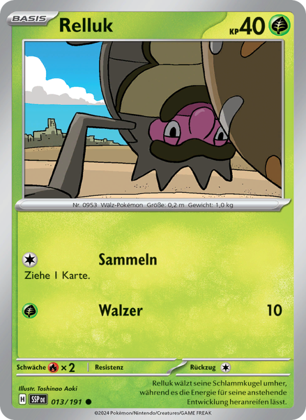 Relluk 013 — Stürmische Funken (German Pokémon TCG card)