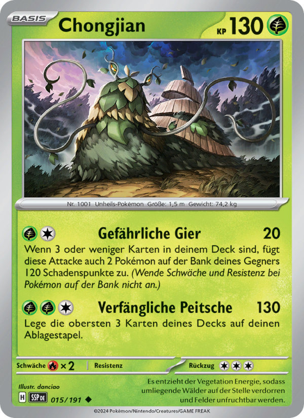 Chongjian 015 — Stürmische Funken (German Pokémon TCG card)