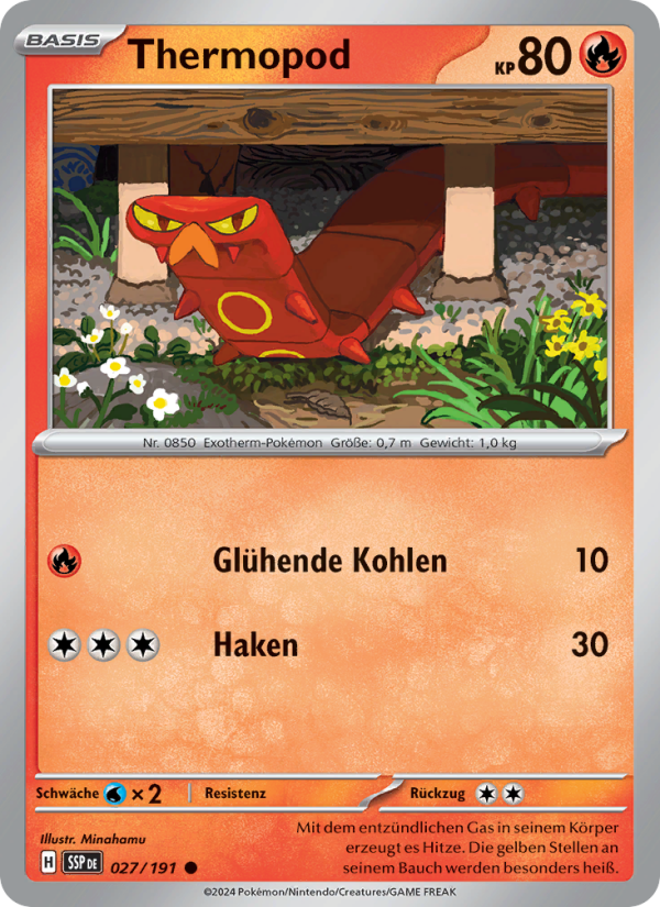 Thermopod 027 — Stürmische Funken (German Pokémon TCG card)