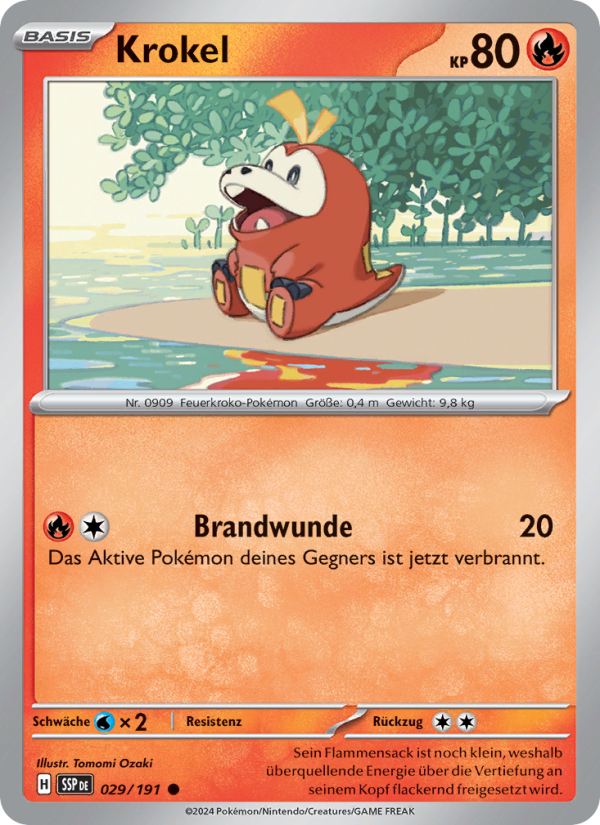 Krokel 029 — Stürmische Funken (German Pokémon TCG card)