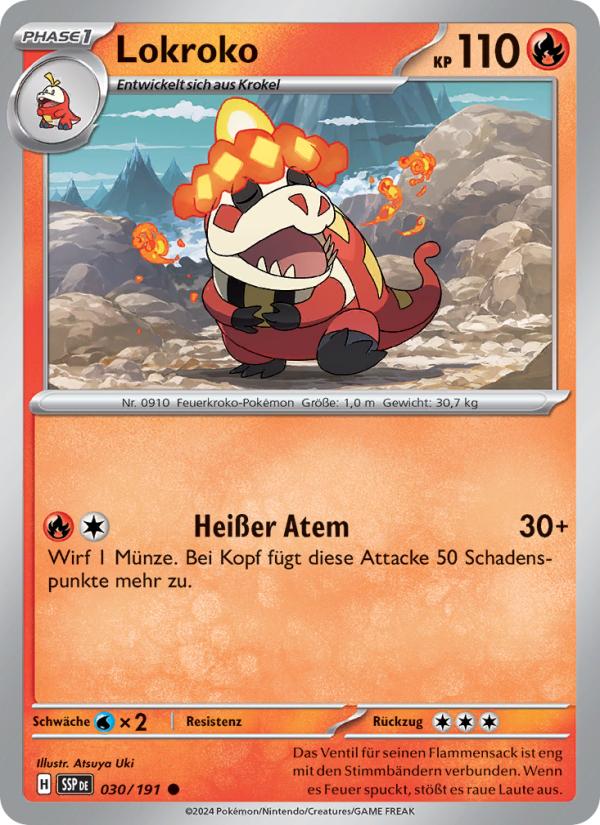 Lokroko 030 — Stürmische Funken (German Pokémon TCG card)