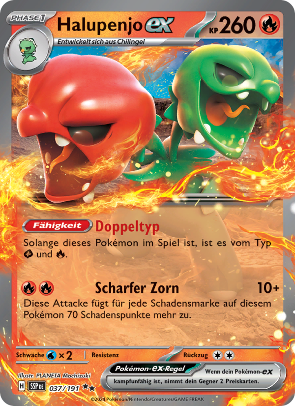Halupenjo-ex 037 — Stürmische Funken (German Pokémon TCG card)