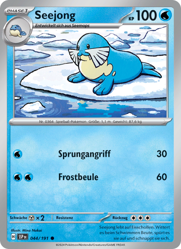 Seejong 044 — Stürmische Funken (German Pokémon TCG card)