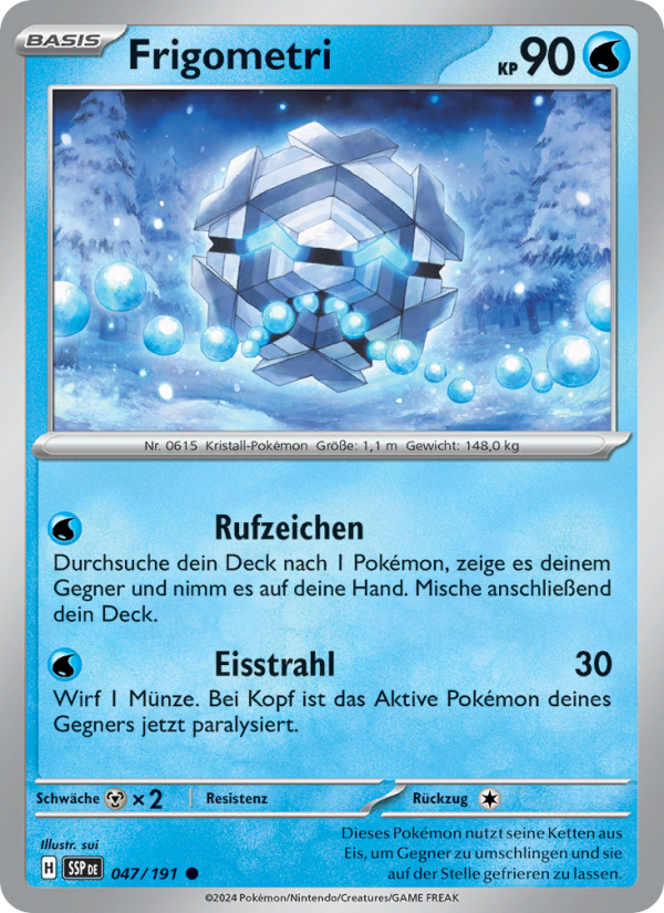 Frigometri 047 — Stürmische Funken (German Pokémon TCG card)