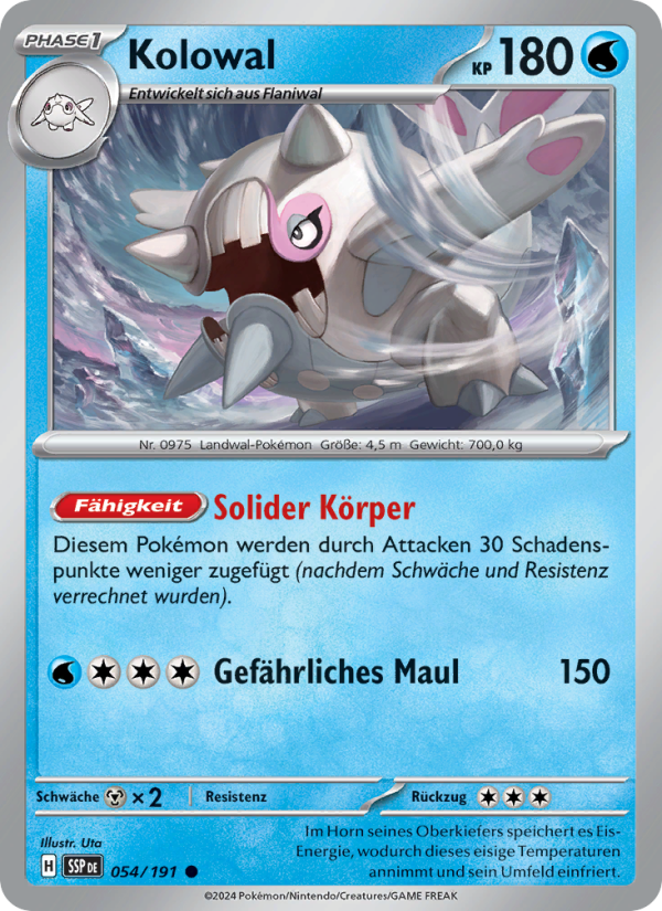 Kolowal 054 — Stürmische Funken (German Pokémon TCG card)