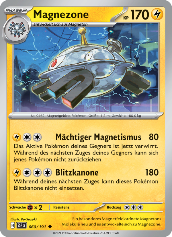 Magnezone 060 — Stürmische Funken (German Pokémon TCG card)