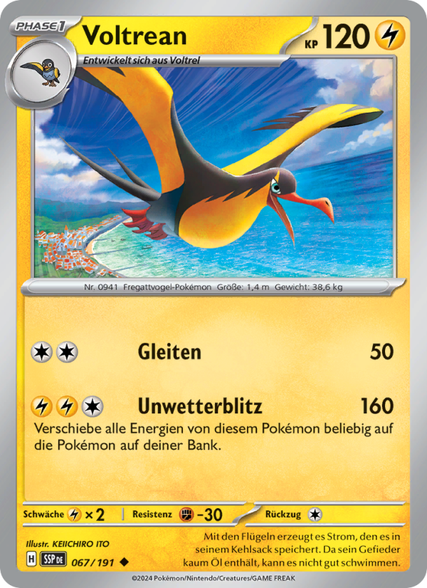 Voltrean 067 — Stürmische Funken (German Pokémon TCG card)