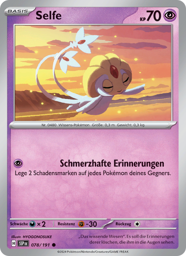 Selfe 078 — Stürmische Funken (German Pokémon TCG card)