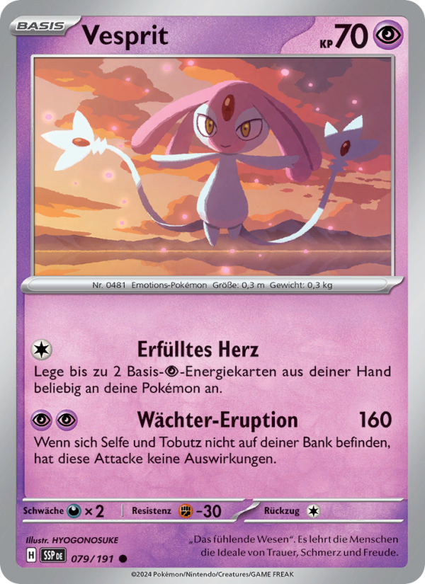 Vesprit 079 — Stürmische Funken (German Pokémon TCG card)