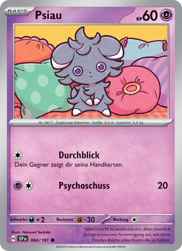 Psiau 084 — Stürmische Funken (German Pokémon TCG card)