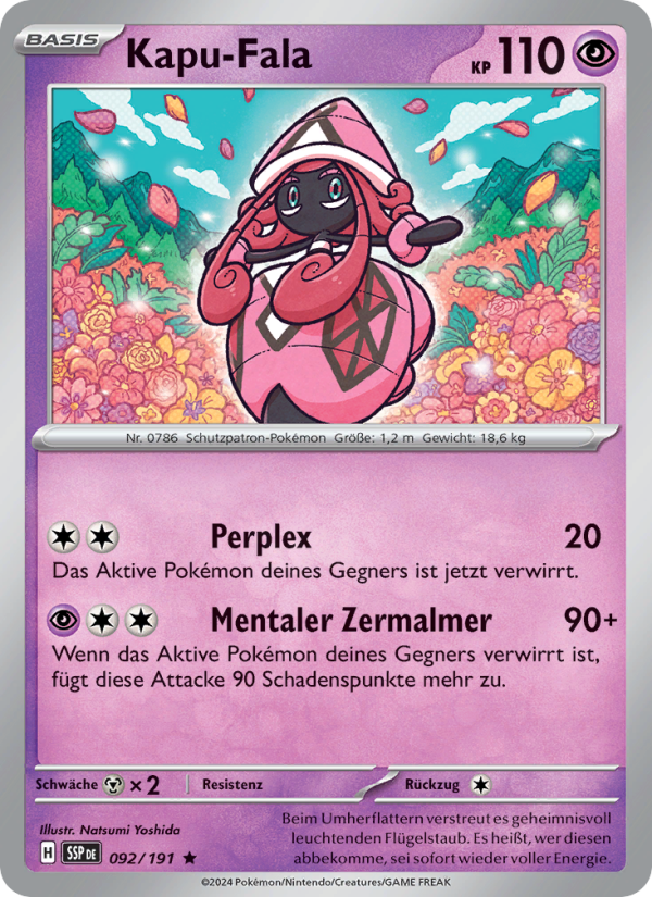 Kapu-Fala 092 — Stürmische Funken (German Pokémon TCG card)