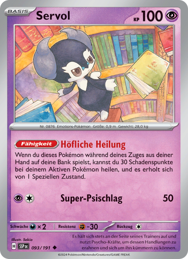Servol 093 — Stürmische Funken (German Pokémon TCG card)