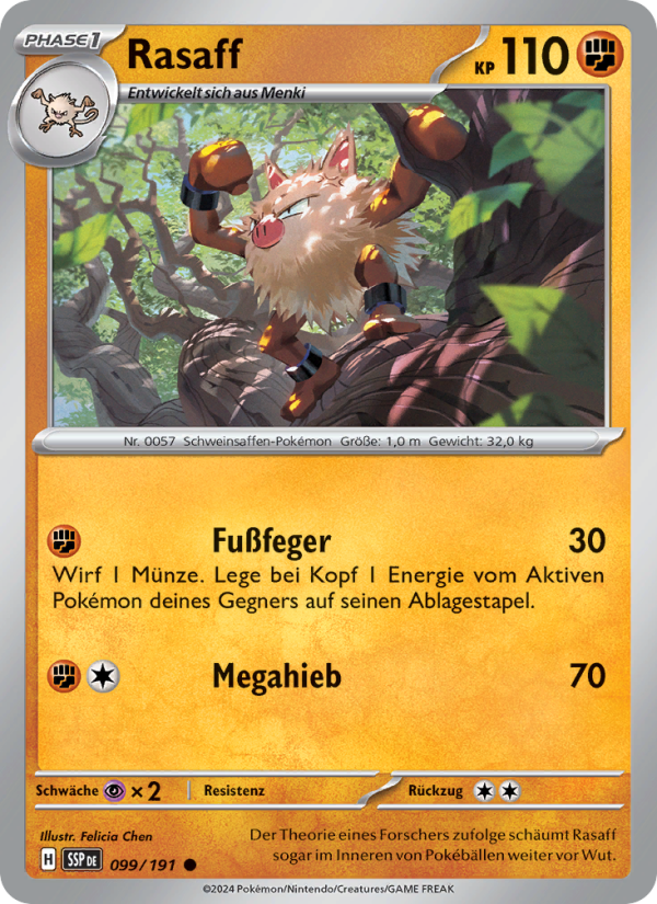 Rasaff 099 — Stürmische Funken (German Pokémon TCG card)