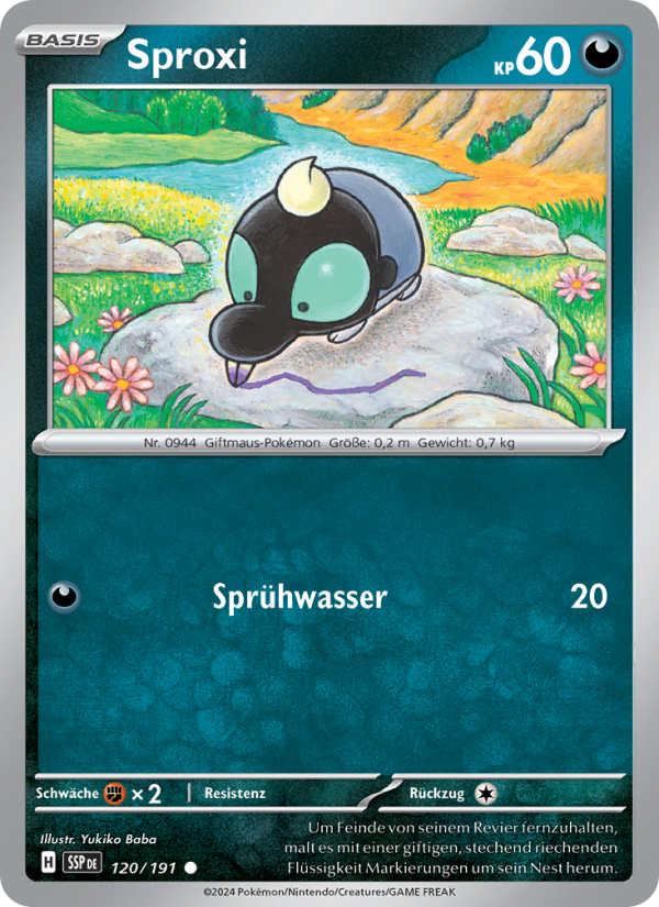 Sproxi 120 — Stürmische Funken (German Pokémon TCG card)