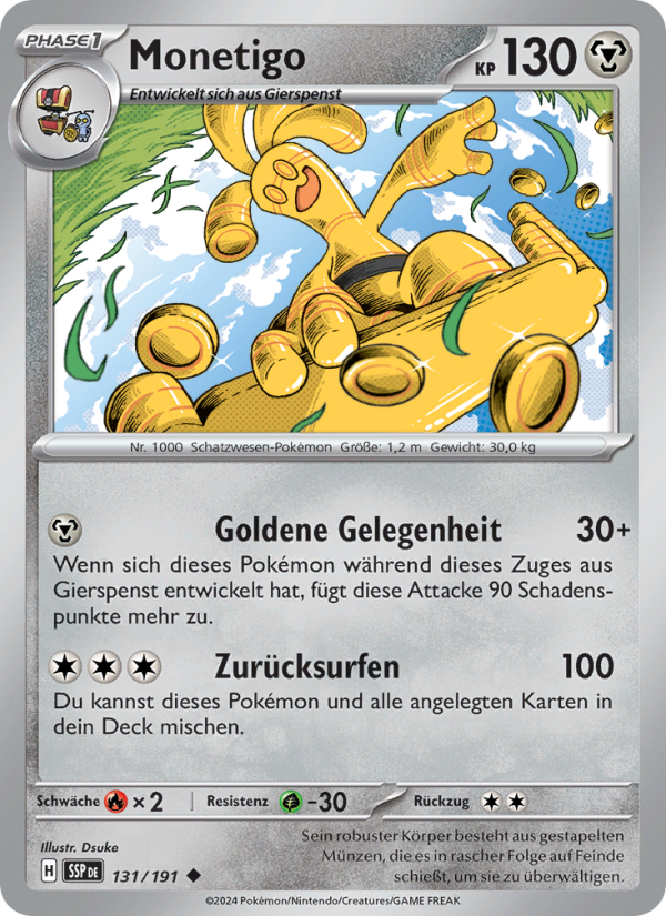 Monetigo 131 — Stürmische Funken (German Pokémon TCG card)