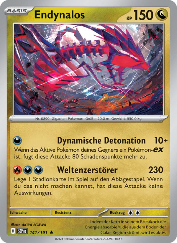 Endynalos 141 — Stürmische Funken (German Pokémon TCG card)