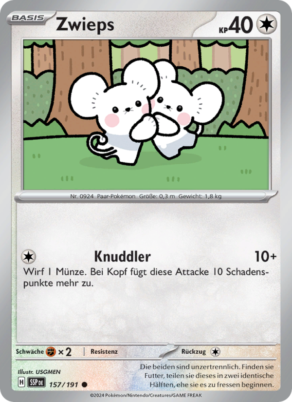 Zwieps 157 — Stürmische Funken (German Pokémon TCG card)