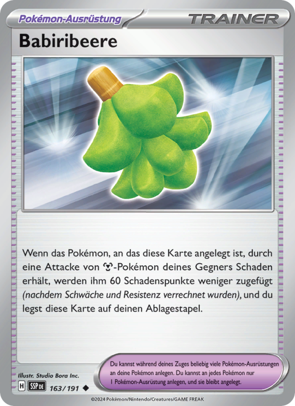 Babiribeere 163 — Stürmische Funken (German Pokémon TCG card)