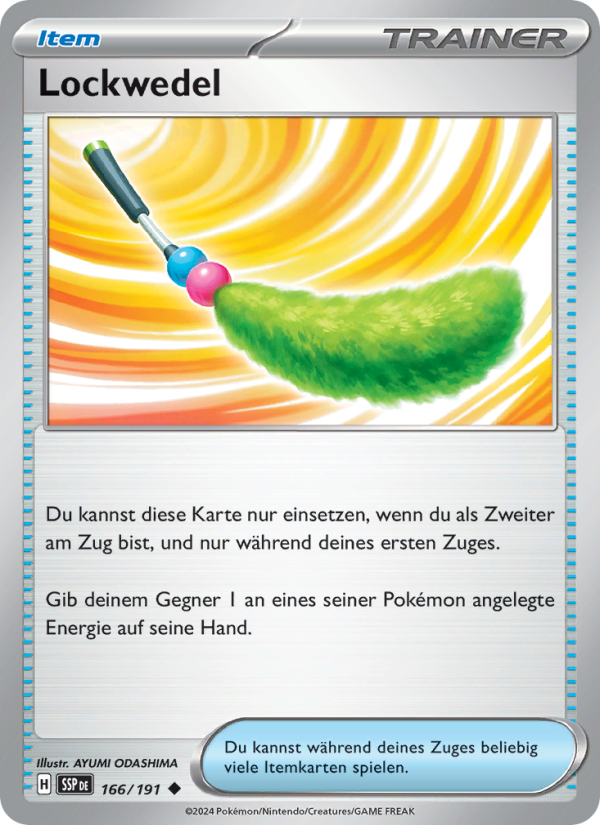 Lockwedel 166 — Stürmische Funken (German Pokémon TCG card)