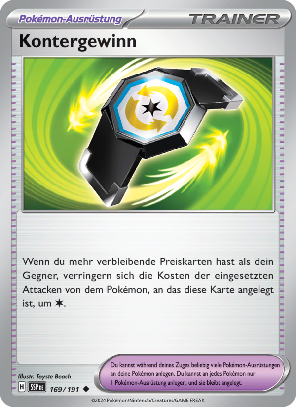 Kontergewinn 169 — Stürmische Funken (German Pokémon TCG card)