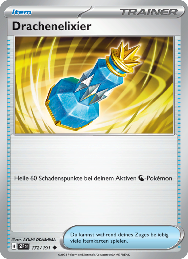 Drachenelixier 172 — Stürmische Funken (German Pokémon TCG card)