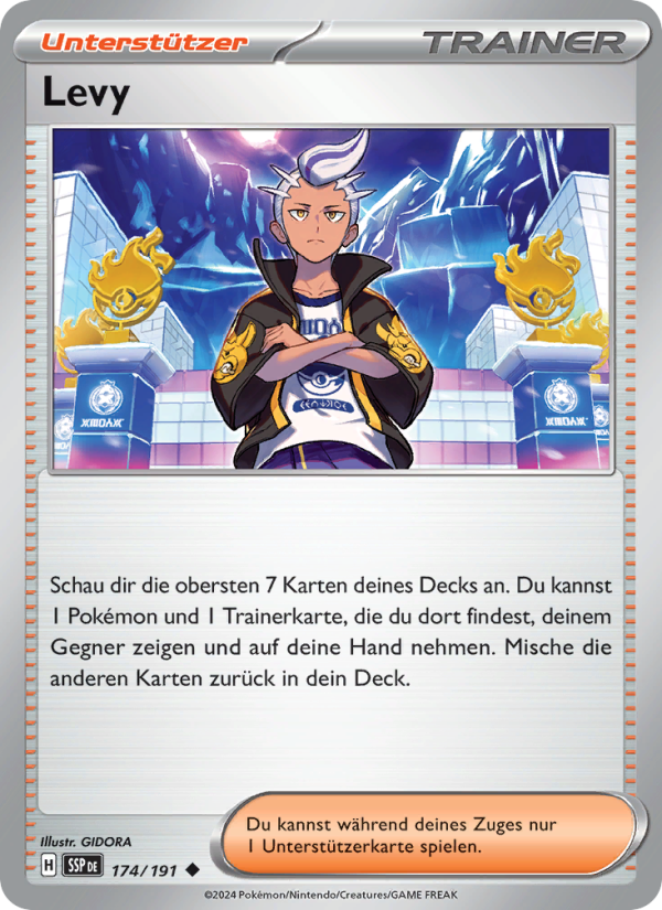 Levy 174 — Stürmische Funken (German Pokémon TCG card)