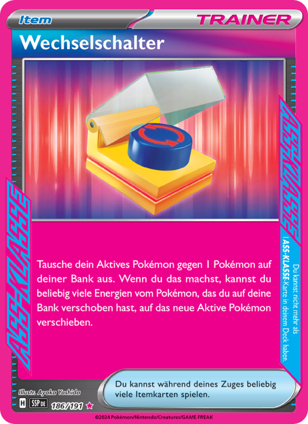 Wechselschalter 186 — Stürmische Funken (German Pokémon TCG card)