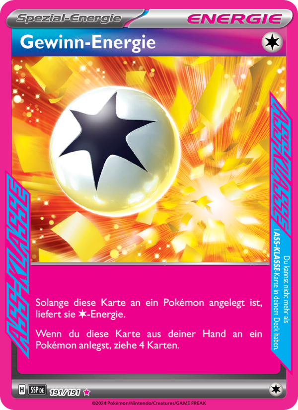 Gewinn-Energie 191 — Stürmische Funken (German Pokémon TCG card)