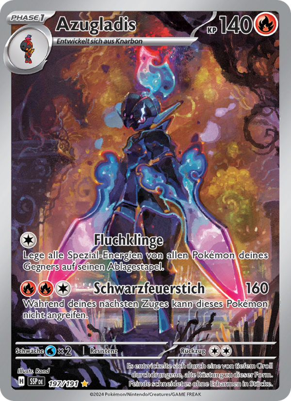 Azugladis 197 — Stürmische Funken (German Pokémon TCG card)