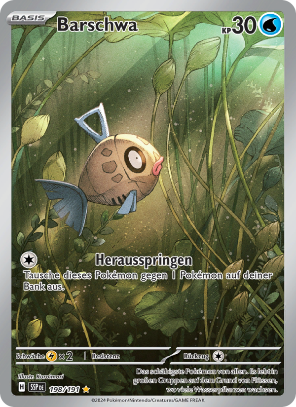 Barschwa 198 — Stürmische Funken (German Pokémon TCG card)