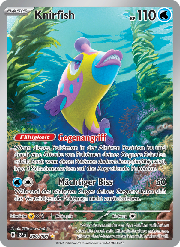 Knirfish 200 — Stürmische Funken (German Pokémon TCG card)