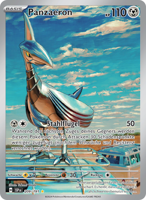 Panzaeron 209 — Stürmische Funken (German Pokémon TCG card)