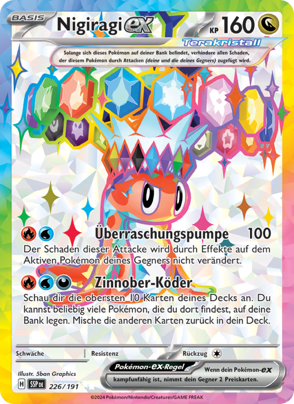 Nigiragi-ex 226 — Stürmische Funken (German Pokémon TCG card)