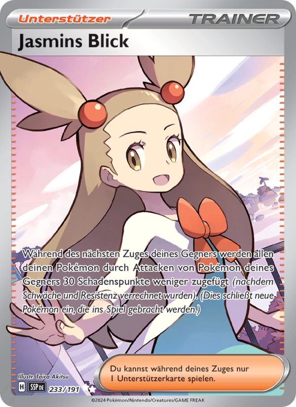 Jasmins Blick 233 — Stürmische Funken (German Pokémon TCG card)