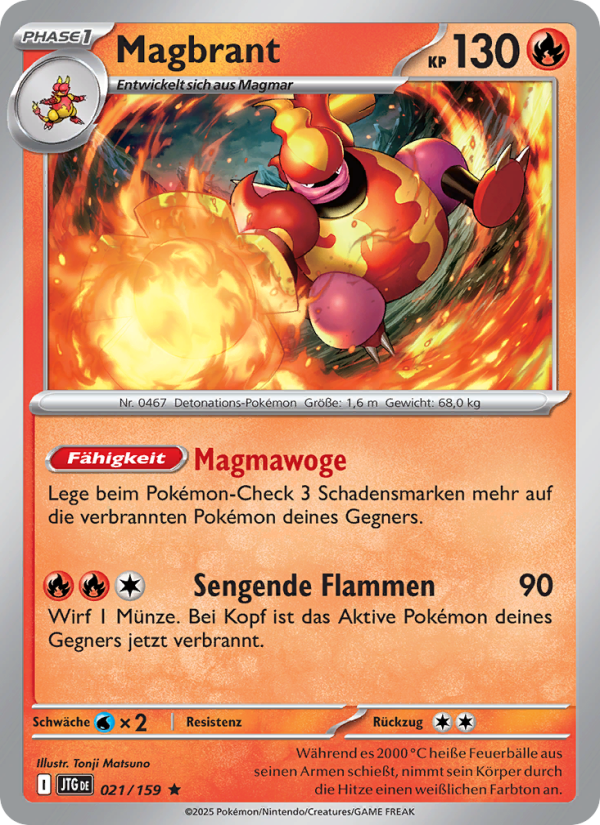 Magbrant Pokémon TCG cards