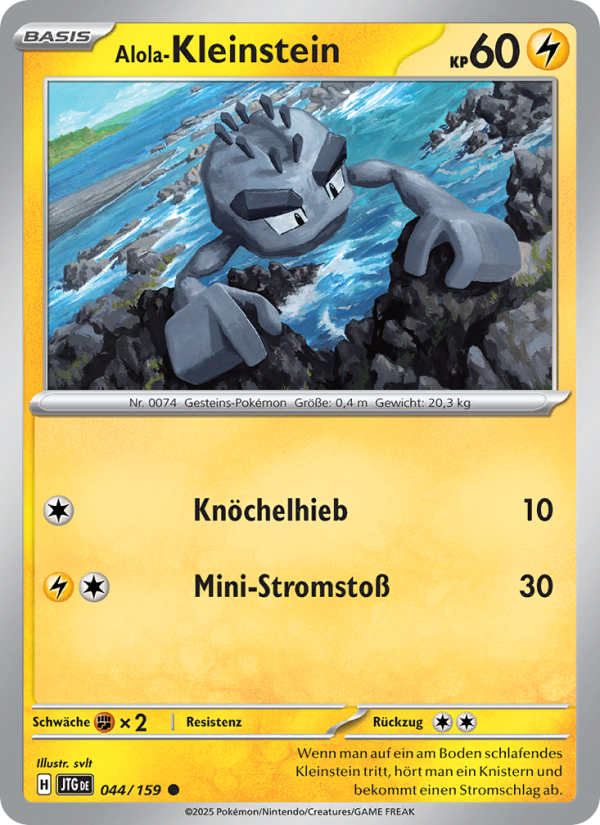 Alola-Kleinstein Pokémon TCG cards