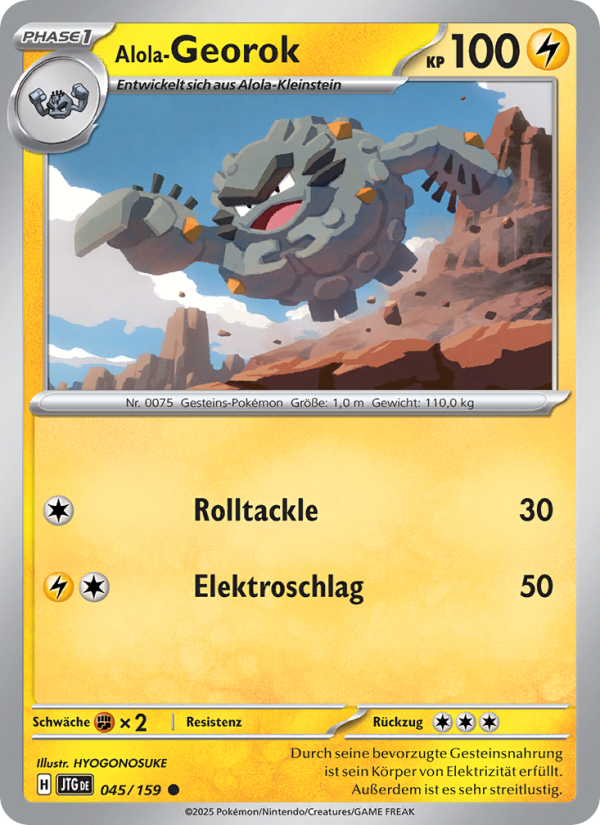 Alola-Georok Pokémon TCG cards