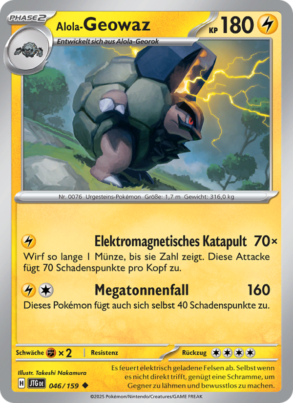 Alola-Geowaz Pokémon TCG cards