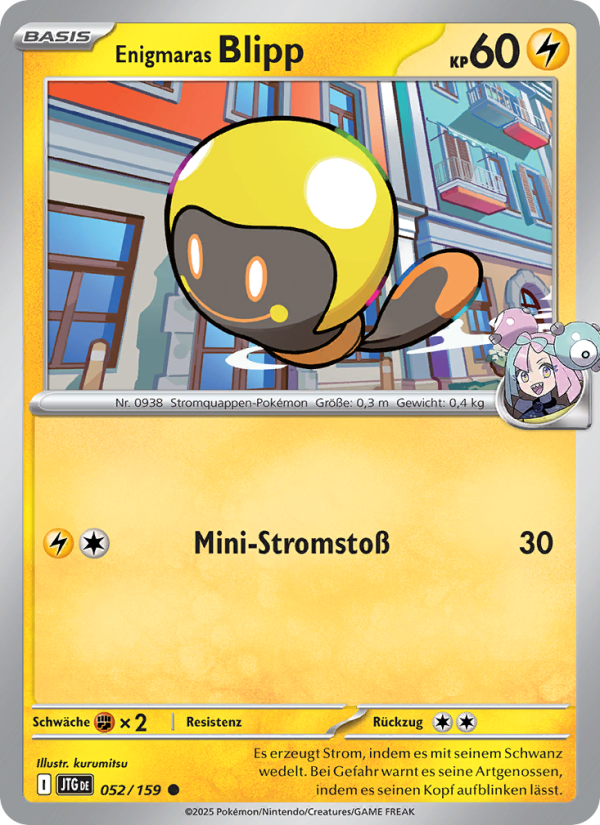 Enigmaras Blipp 052 — Journey Together (German Pokémon TCG card)