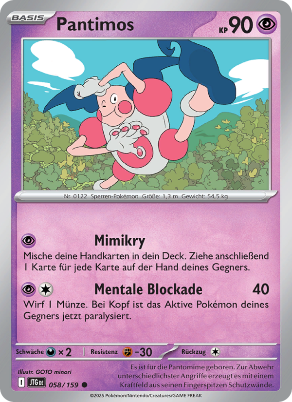 Pantimos Pokémon TCG cards