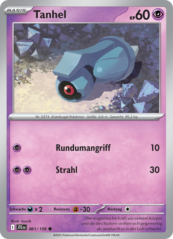 Tanhel Pokémon TCG cards